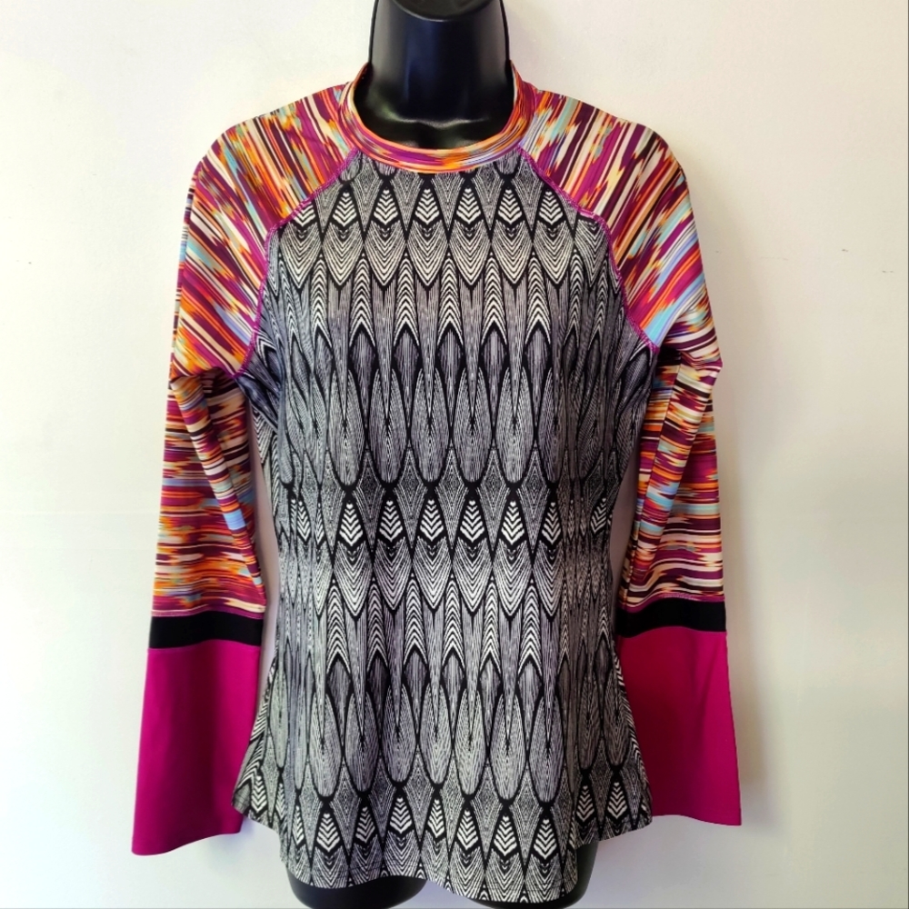 PrAna Tribal Print Rashguard M SUP spf